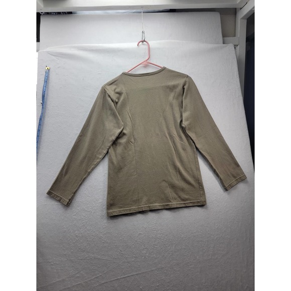 Banana Republic Brown Khaki long sleeve women's crewneck T, Size S - Picture 4 of 7